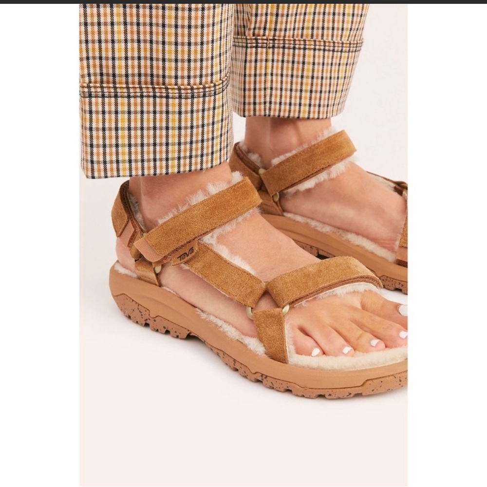 Teva Shearling Sandal Free people collab